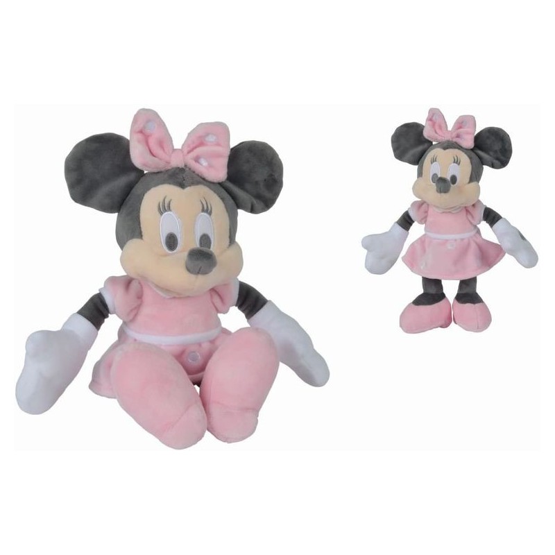 Accueil Disney Doudou Disney Souris Rose Tonal 25 cm pantin - Minnie