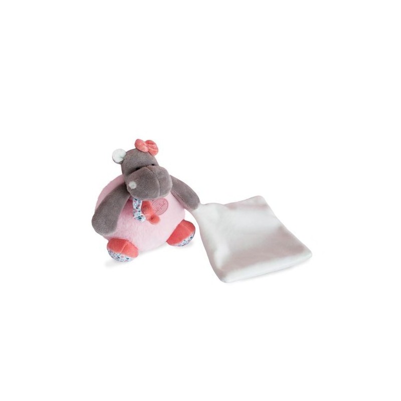 Accueil Babynat Doudou Babynat Hippopotame Rose Pantin - Zoé