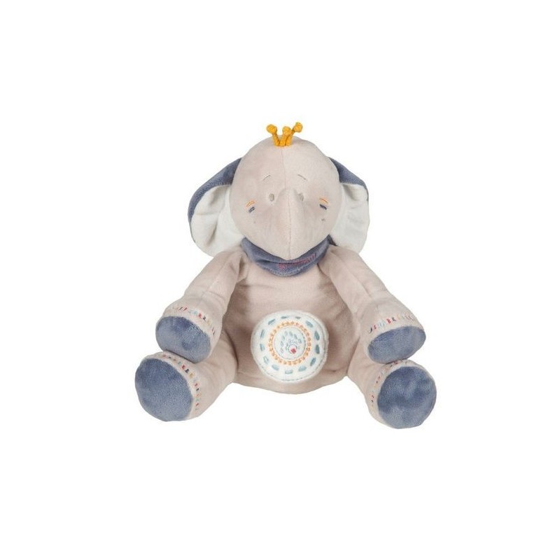 Accueil Noukies Doudou Noukies Elephant Bleu Musical - Bao & wapi