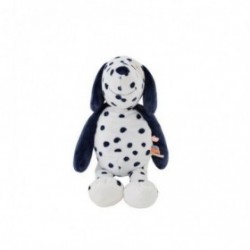 Accueil Noukies Doudou Noukies Chien Blanc Pois Bleu Taille M Pantin - Aston & Jack