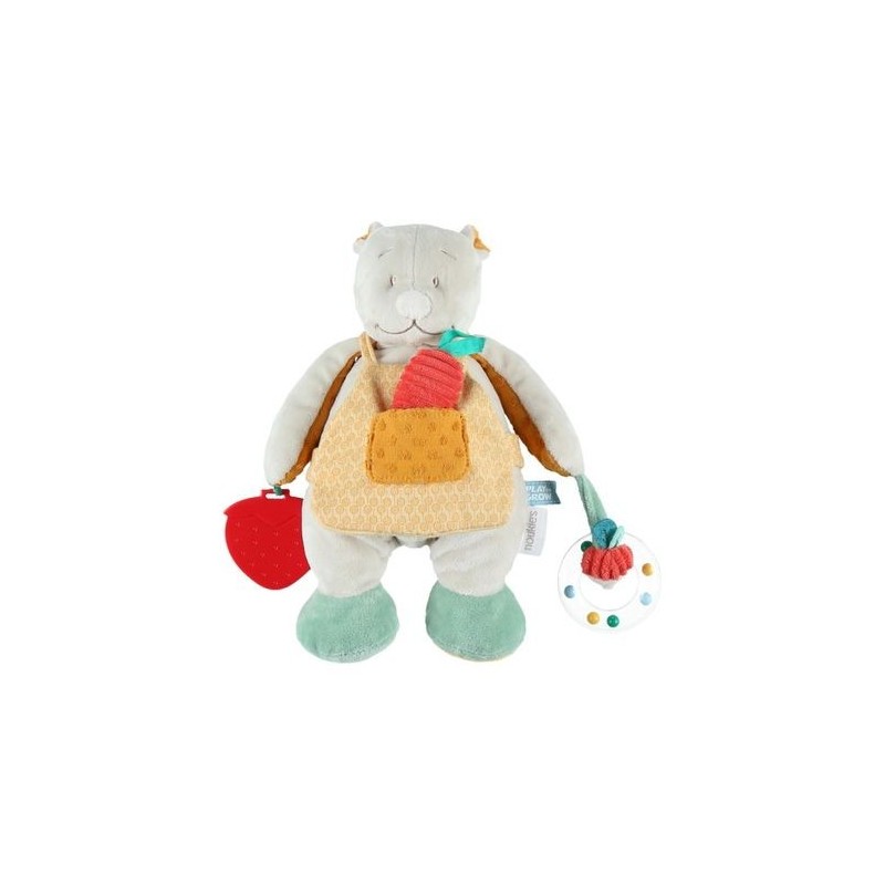 Accueil Noukies Doudou Noukies Ours Beige Jardinier Activité - Nouky