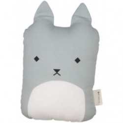 Accueil Fabelab Doudou Fabelab Chat Bleu coussin pantin - Animal Cushion