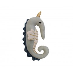 Accueil Fabelab Doudou Fabelab Hippocampe Bleu hochet -