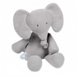 Accueil Nattou Doudou nattou Elephant Gris Tricot Pantin 31 cm Tembo