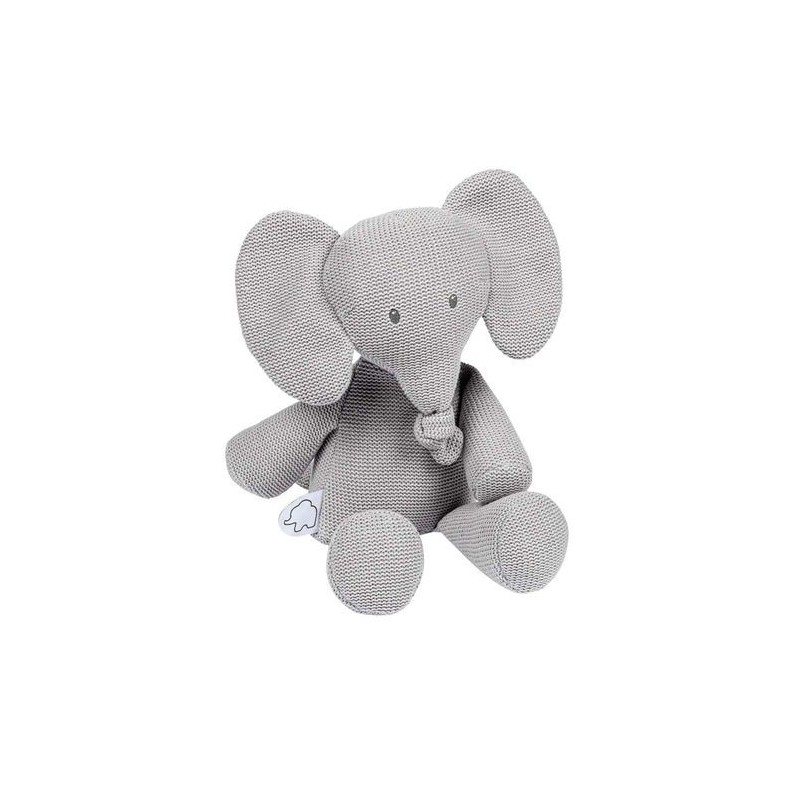 Accueil Nattou Doudou nattou Elephant Gris Tricot Pantin 31 cm Tembo