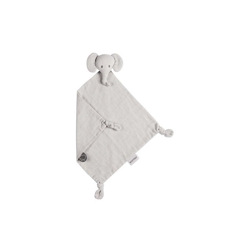 Accueil Nattou Doudou nattou Elephant Gris Tetra Plat - 28 x 28 x 7 cm Tembo