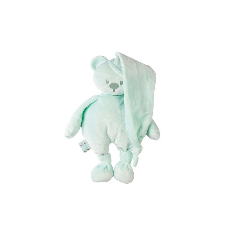 Accueil Nattou Doudou Nattou Ours Vert menthe 100% recyclé Pantin - 27 x 36 x 5 cm Lapidou