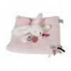 Accueil Doudou et Compagnie Doudou doudou et compagnie Lapin Rose Blush Plat - 25 cm Happy