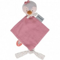 Accueil Nattou Doudou Nattou Pingouin Rose Attache tétine - 30 x 20 x 5 cm Sacha & Pauline