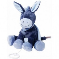 Accueil Nattou Doudou Nattou Ane Bleu Musical - 28 cm Alex & Bibou