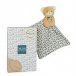 Accueil Doudou et Compagnie Doudou Doudou et Compagnie Ours Beige Bio Plat - 20 cm cm Pollen l'abeille