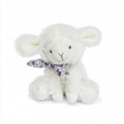 Accueil Doudou et Compagnie Doudou Doudou et Compagnie Mouton Blanc liberty violet Pantin - 12 cm cm mon chouchou