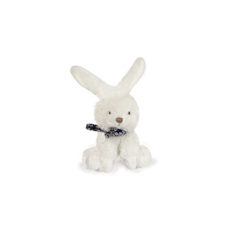 Accueil Doudou et Compagnie Doudou Doudou et Compagnie lapin blanc bandana bleu foncé Pantin - 12 cm mon chouchiou