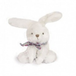 Accueil Doudou et Compagnie Doudou Doudou et Compagnie lapin blanc bandana liberty rose pantin - 12 cm mon chouchou