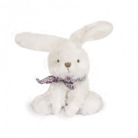 Accueil Doudou et Compagnie Doudou Doudou et Compagnie lapin blanc bandana liberty rose pantin - 12 cm mon chouchou