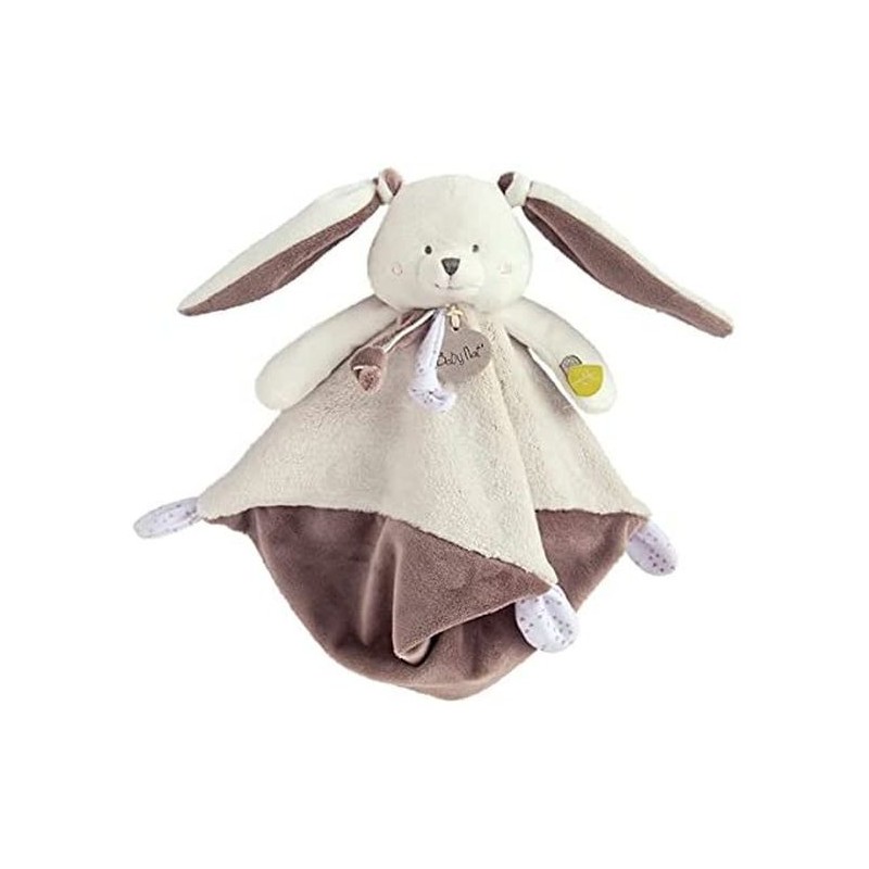 Accueil Babynat Doudou babynat Lapin Gris plat - 22 cm Les layettes