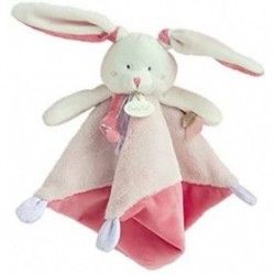 Accueil Babynat Doudou babynat lapin Rose plat - 22 cm les layettes