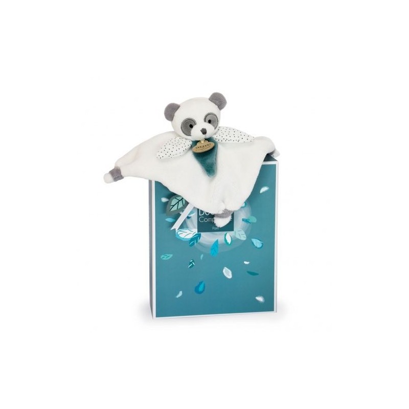 Accueil Doudou et Compagnie Doudou Doudou et Compagnie Panda Gris plat - 20 cm Meli melo