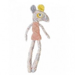 Accueil Z'autres marques Doudou Vertbaudet Souris Violet Fleurs Plat - 28 cm
