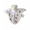 Accueil Z'autres marques Doudou Babou Vache Blanc Tache marron Plat - 17 cm