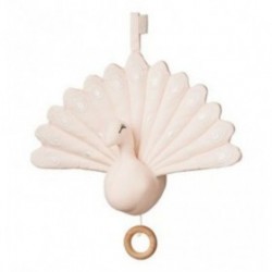 Accueil CamCam Copenhagen doudou CamCam Paon Rose Clair Peacock Musical