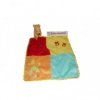 Accueil Disney doudou Disney Ours Patchwork mouchoir carreaux abeille jaune bleu orange Winnie l'ourson Plat