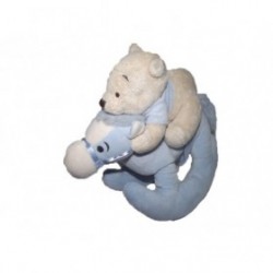 Accueil Disney doudou Disney Personnage Bleu sur cheval a bascule Winnie l'ourson Pantin