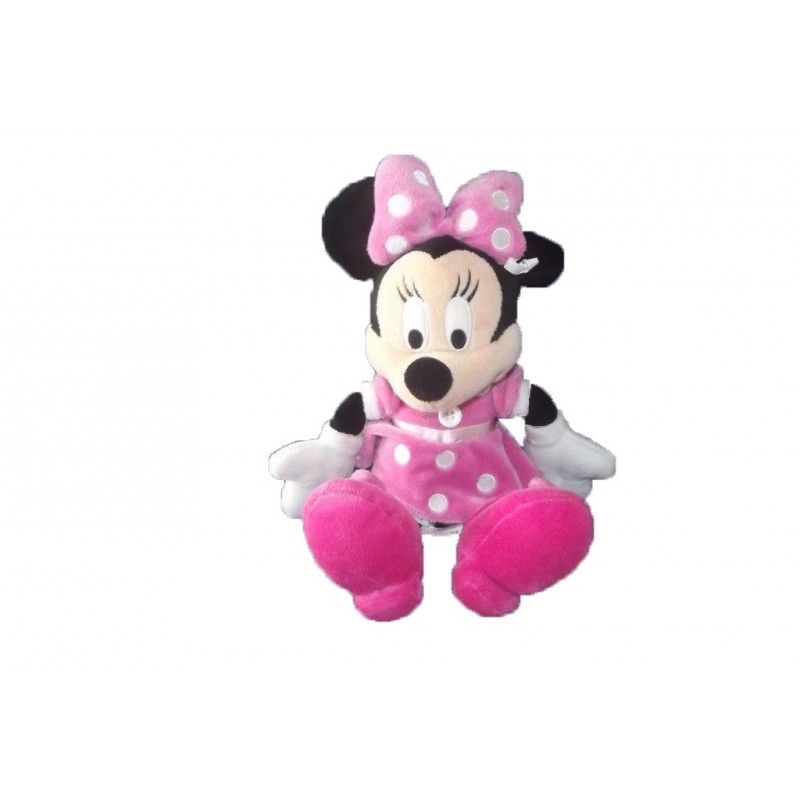 Accueil Disney doudou Disney Personnage Rose robe pois blanc 25cms Minnie Pantin