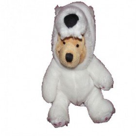 Accueil Disney doudou Disney Personnage Blanc deguise en ours polaire blanc 17cms Winnie l'ourson Pantin