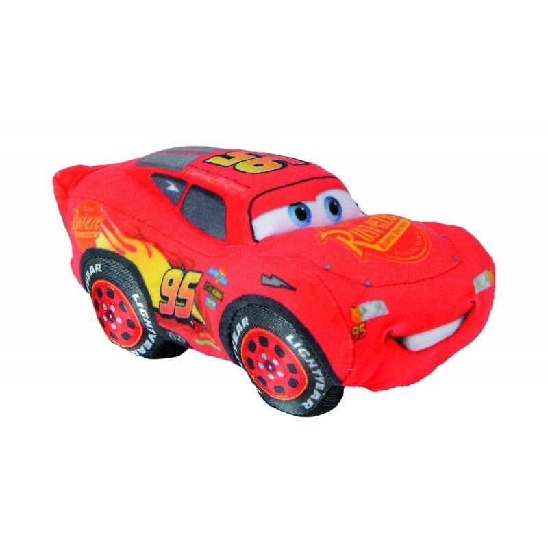 Disney doudou cars voiture rouge jaune noir plat carré