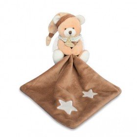 Doudou Noukies Tidou Sam Timeless L'ours Plat Blanc et Gris NOUKIES 9457